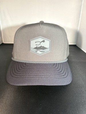 Melin Charcoal Gray Odysea Rope Bulls Icon Hydro Hat Size Classic Spur Mountain