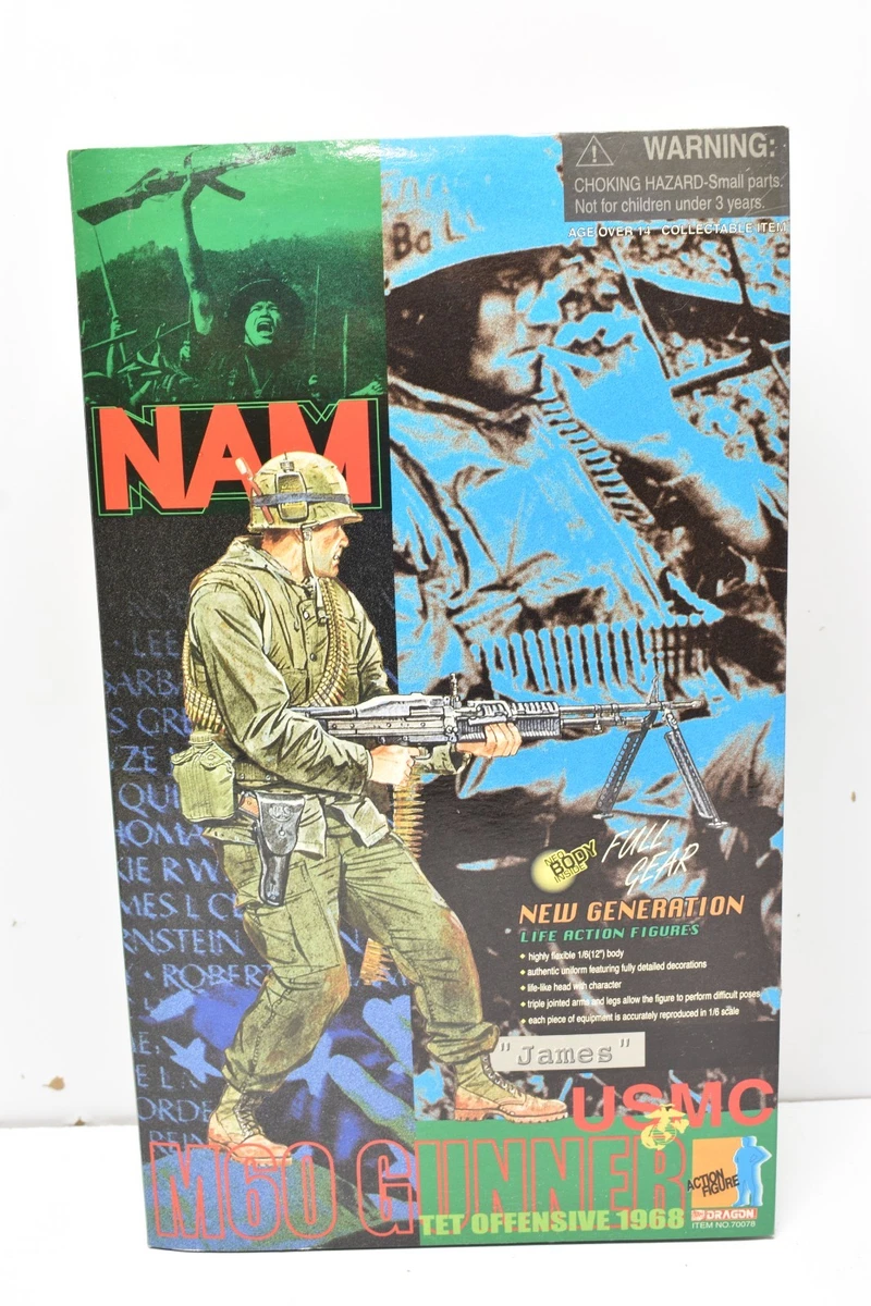 Dragon Vietnam Nam James USMC M60 Gunner Tet Offensive 1968 1/6 Action Figure