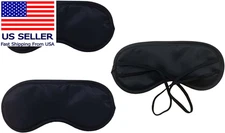 3Pcs Comfortable Soft Sleep Eye Mask Shade Cover Lightweight Sleeping Blindfold 