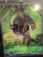 2025-26 Fanatics Under Wraps Emanate NHL Seth Jarvis Auto Green /99 Hurricanes