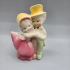 Vintage Shawnee Pottery Victorian Dancing Couple Planter 1940s