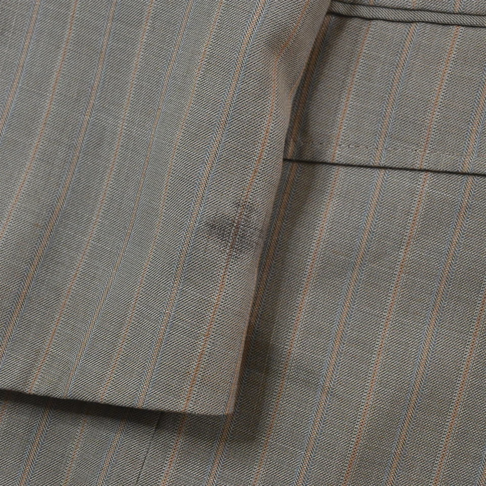 Michael Irvin 46R 38x34 Marrón Tostado Cuadros 3 Piezas Chaleco Chaqueta Pantalones Traje Foto 3 de 4