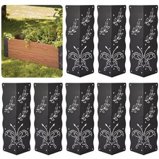 Set of 8 Decorative Raised Garden Bed Corner Brackets with Short/Long Screws ...