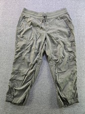 The North Face Aphrodite 2.0 Capri Pants Women's L Green Climbing Quick Dry