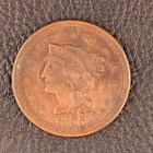 Photo of a 1855-P Large Cent from an eBay listing that sold on Jul 17, 2026
