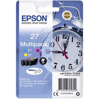Epson Druckerpatrone T2705, 27 Original Kombi-Pack Cyan, Gelb, Magenta C13T27...