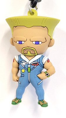 3D Foam Figural Key Chain Clip Monogram Blind Bag Street Fighter Series 2 Guile