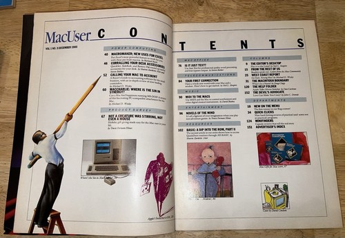 December 1985 Apple MacUser Magazine Mac Gets Down to Business 128K 512K RARE! - Afbeelding 4 van 13