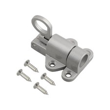 Self-closing Latch Bolt Spring Loaded Aluminum Alloy Black/White/Silver