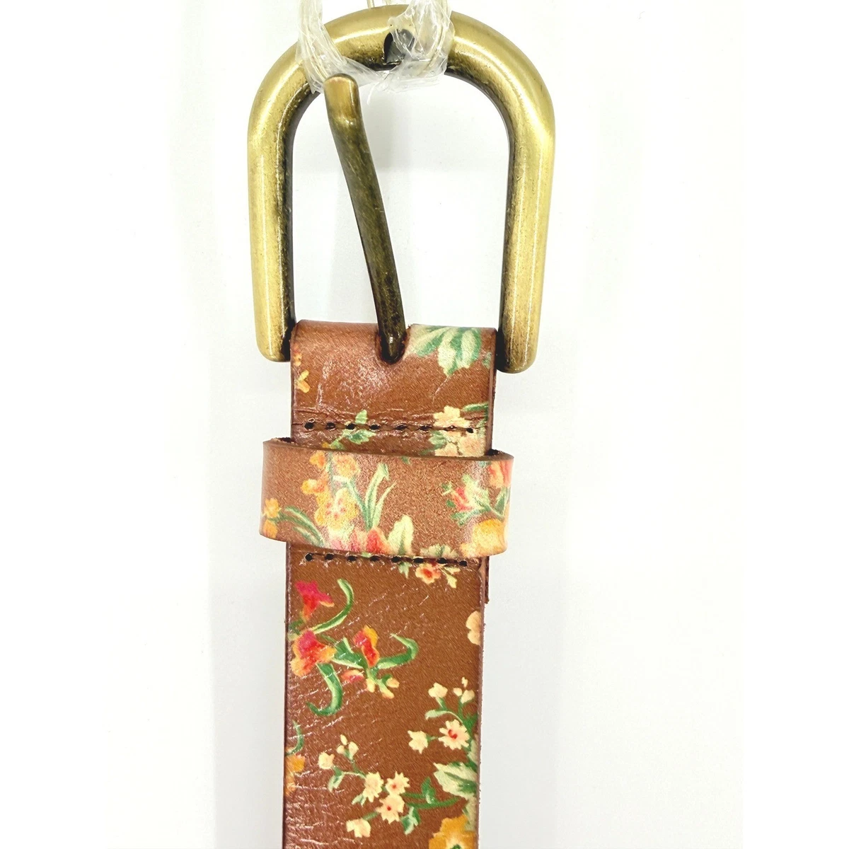 Vintage 80s Genuine Snakeskin Double Wrap Concho Belt Leather Floral Boho Belt, A Vintage, Buckle, Concho, Coral, Hallmark, Vintage, 515 main image 2