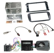 Einbauset Lenkradadapter Doppel DIN Autoradio für Ford S-Max Mondeo Profi schwar