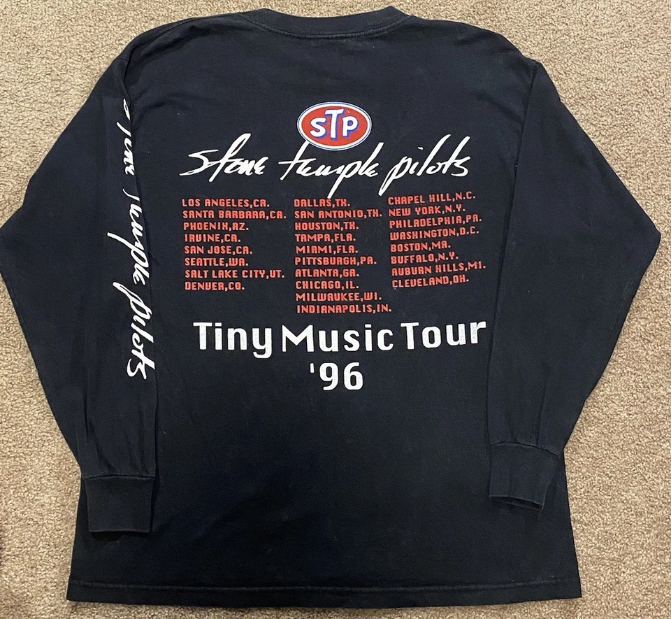 Vintage Stone Temple Pilots Tiny Music Tour 96 Long Sleeve Double Sided USA Made - Image 2 of 4
