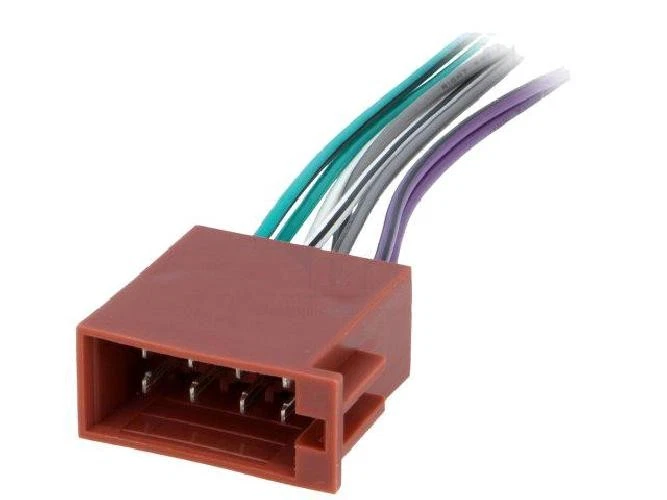 Fiche Autoradio ISO 8PIN femelle fils nus - Photo 1/1