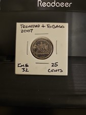 2007 Trinidad & Tobago 25 Cents KM#32 World Coin
