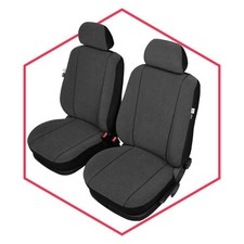 Autositzbezüge Schonbezüge Sitzbezug Auto Front 1+1 Schwarz für Dacia Logan MCV