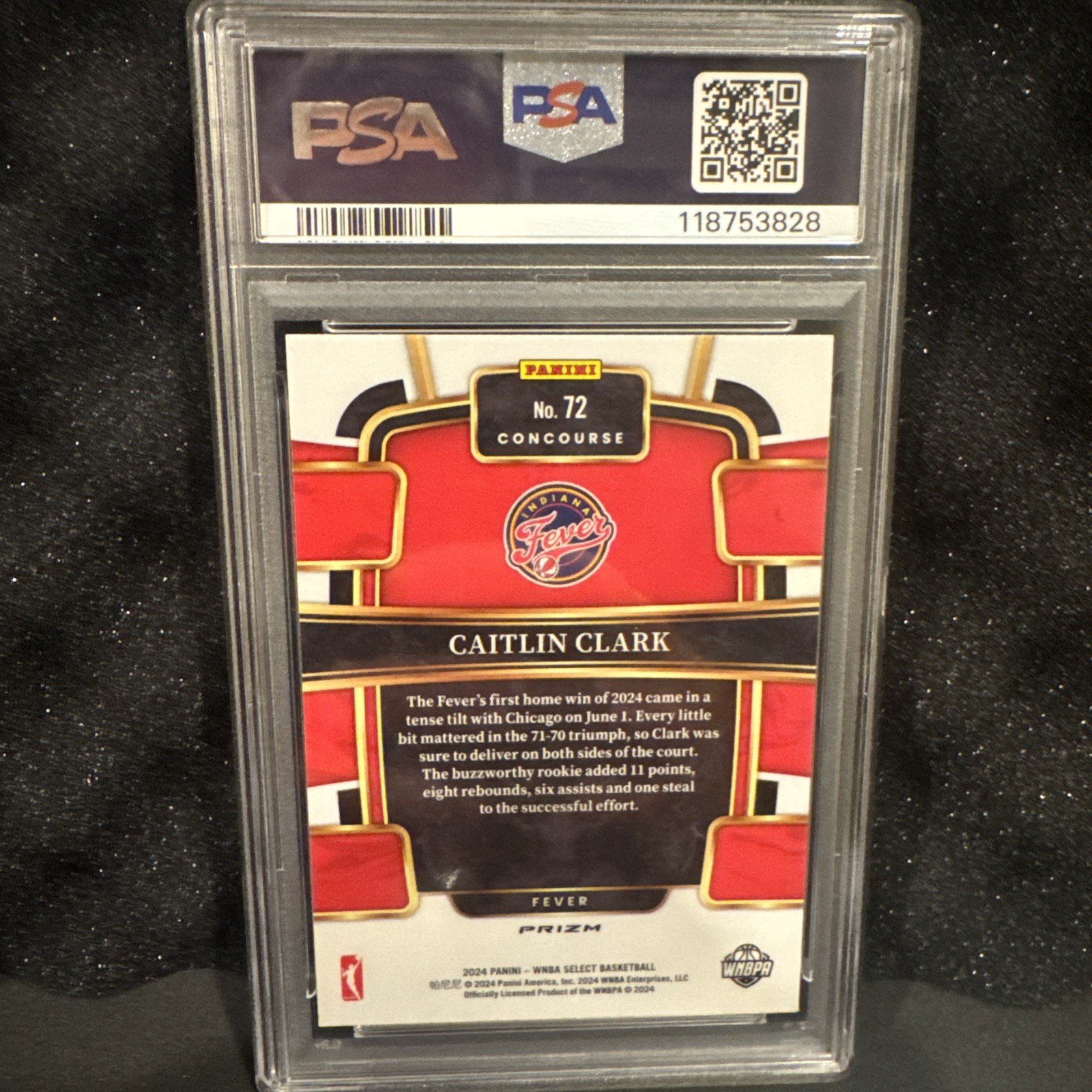 2024 Panini Select WNBA - Caitlin Clark #72 Pink Ice Prizm (RC) PSA 10 🔥 🔥 🔥  view 2