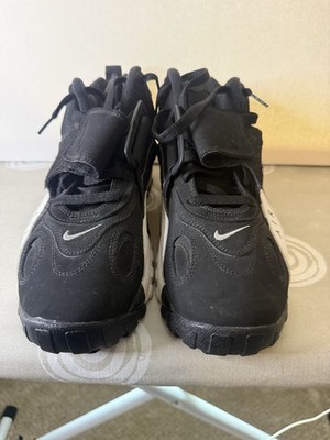 Nike Air Men s Mid Top Sneakers Black/White Lace Up Rubber Outsole 525225-014