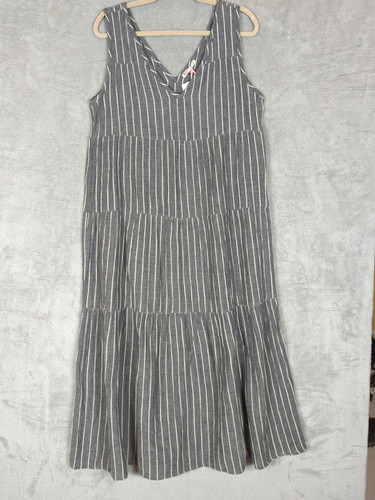 Maxi Vestido Capa Marina Corinne Doble Tela Gran Tamaño Fluido Cápsula XL Playa - Imagen 1 de 10