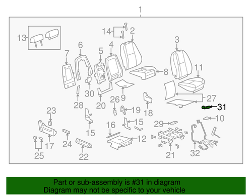 Genuine GM Passenger Seat Cushion Ventilation Heating and Cooling Module 1523255 - Picture 7 of 7