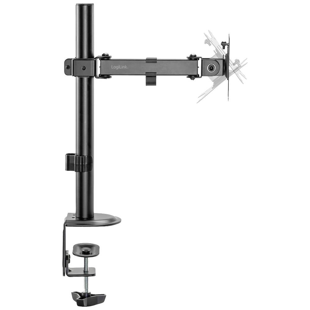 Support écran noir LogiLink BP0171 de table rotatif et réglable