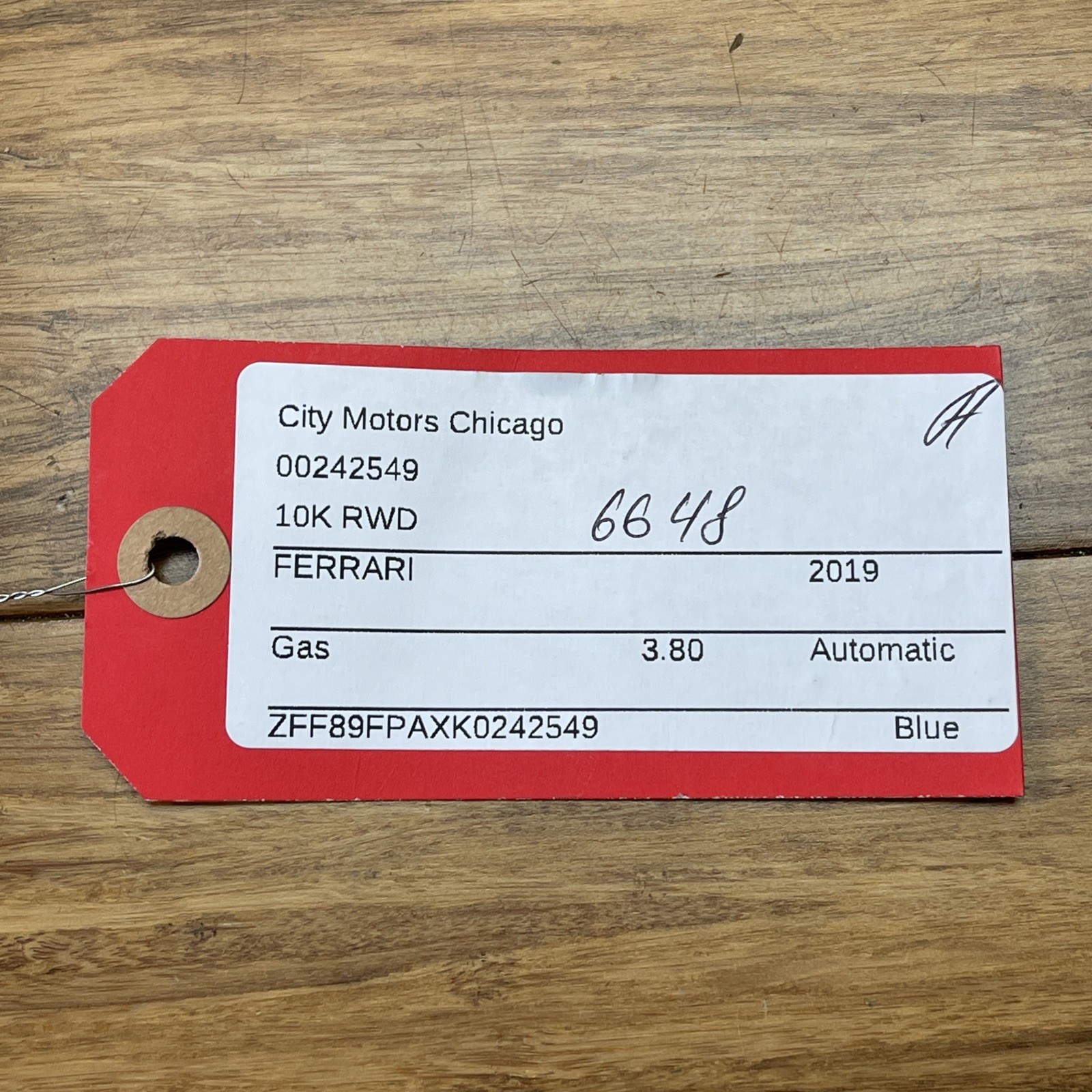 Ferrari Portofino M 2018-2024 Lower Mounting bracket P/N 824299