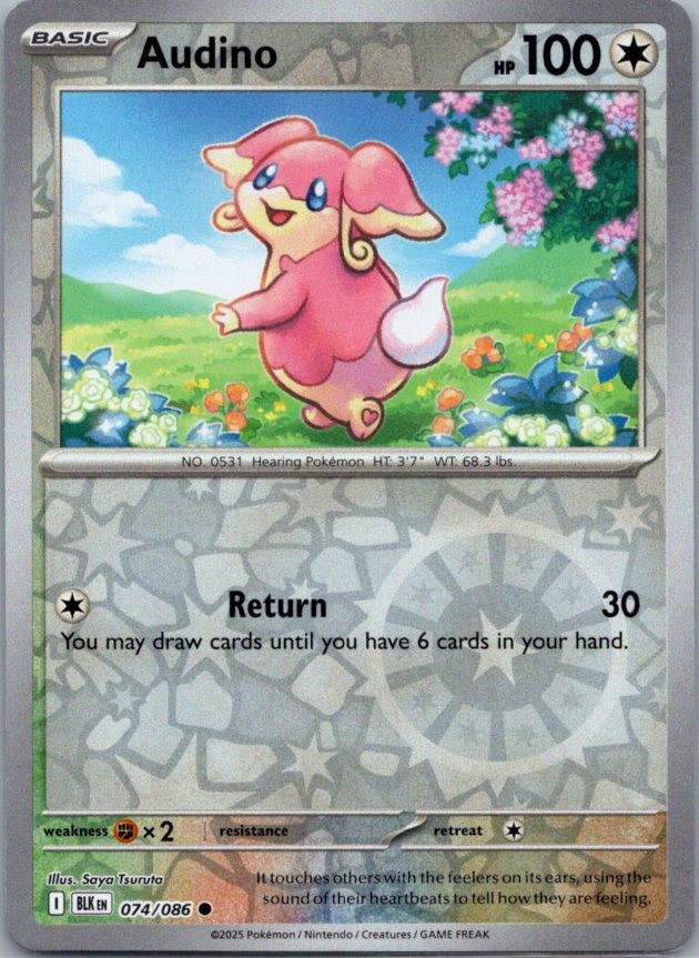 Audino 87/114 Uncommon Black and White NM