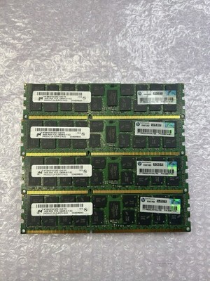Micron HP 64GB 4x16GB DDR3L ECC Reg RDIMM Server RAM PC3L-10600R 628974-081