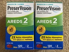 Preservision Areds 2 Vitamin Mineral Supplement Soft Gels 120 ct Exp 2/27 “QTY 2