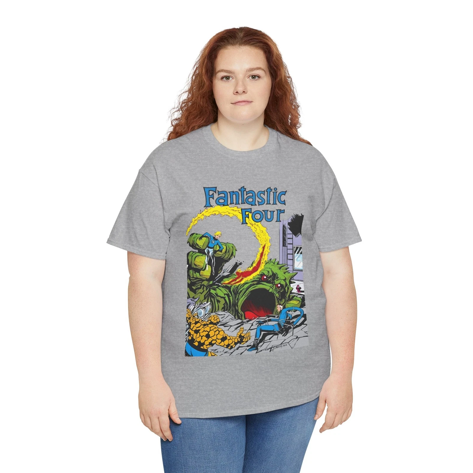 Fantastic Four T-Shirt - John Byrne Art - #1 Cover - Marvel Comics - Human Torch