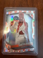 Saniya Rivers RC Variation 2025 WNBA Panini Prizm Orange Logo Dick's  #150