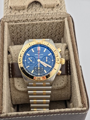 Breitling Chronomat B01 42 UB0134101C1U1 in Excellent condition 2 tone 18k