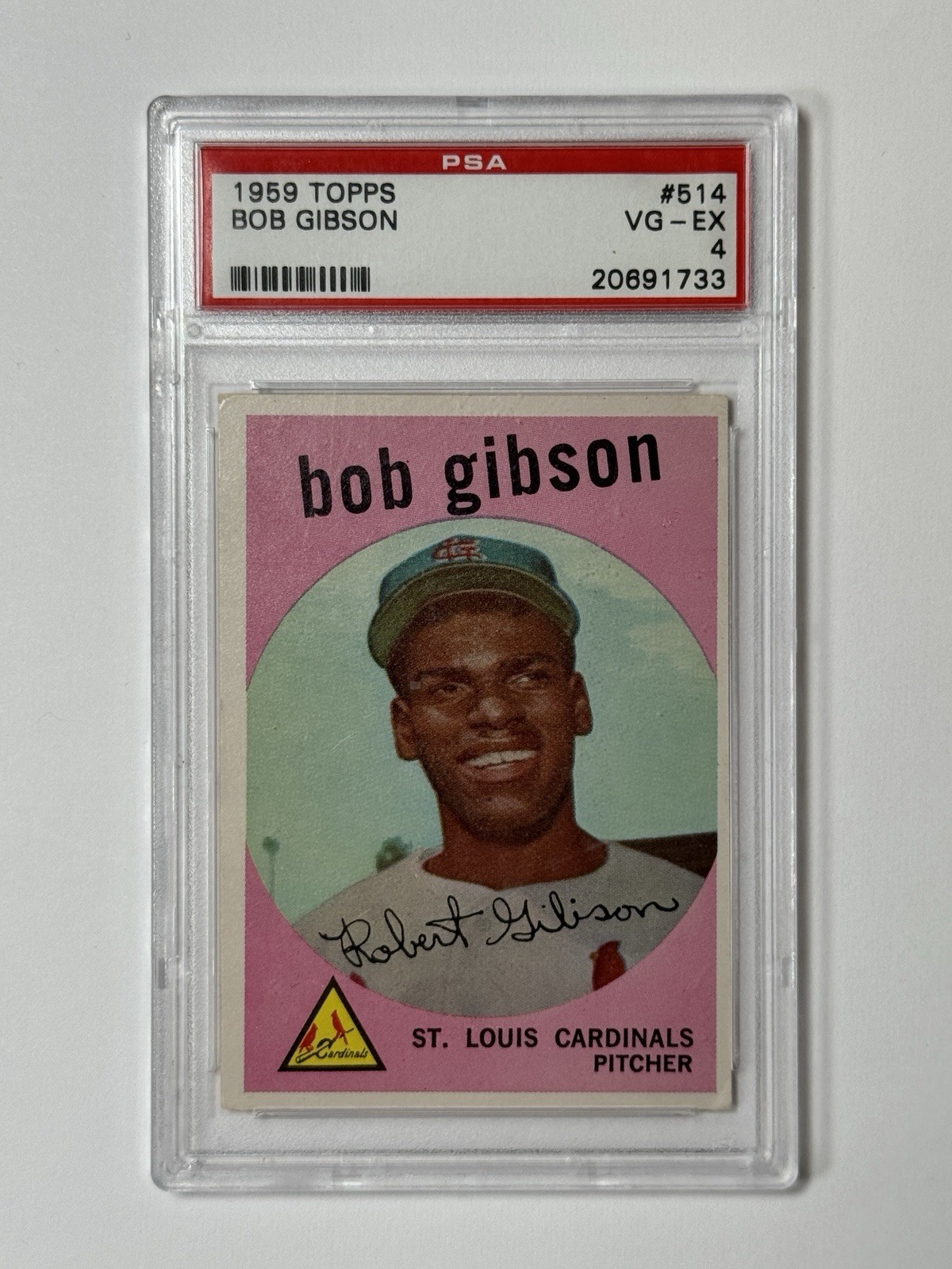 1959 TOPPS BOB GIBSON #514 PSA 4