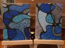 Two ACEO Modern Art Originals - Deliroous
