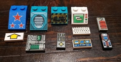 LEGO Printed Pieces Lot, Dynamite, Computer, Circuit Board, Various Themes, Used