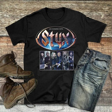 An Evening With Styx 77 Tour Black T Shirt Full Size S-5XL
