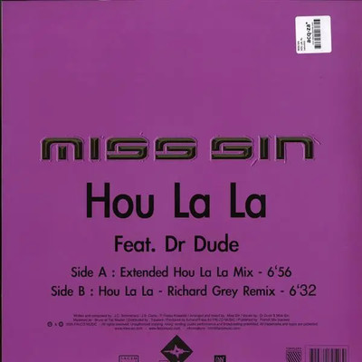 Miss Sin Hou La La Vinyl Single 12inch Falco Music