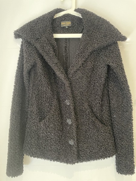 Dark Thorn Black Boucle  Cardigan Size S