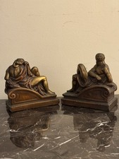 Bronze Figural Bookends, Very Nice