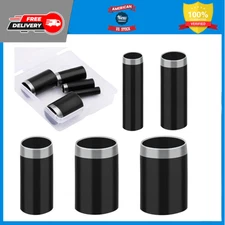 5 Sizes Round Hole Punch, Hollow Punch Cutter Tool Set with 5 pcs, Black