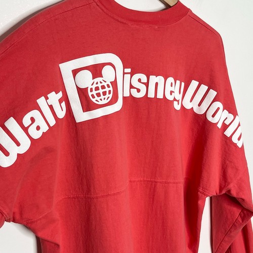 Walt Disney World Womens Spirit Jersey Medium Coral Pink Long Sleeve Cotton - Afbeelding 6 van 10
