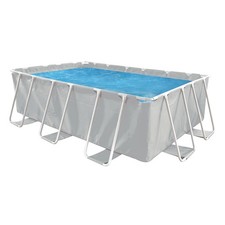 Image of Quick Up Swimming Pool Round Rectangle With Pump Deluxe Frame Inflatable