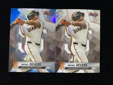 2025 Topps Bowman's Blue #21 Rafael Devers /150 Giants Lot*2 QI95