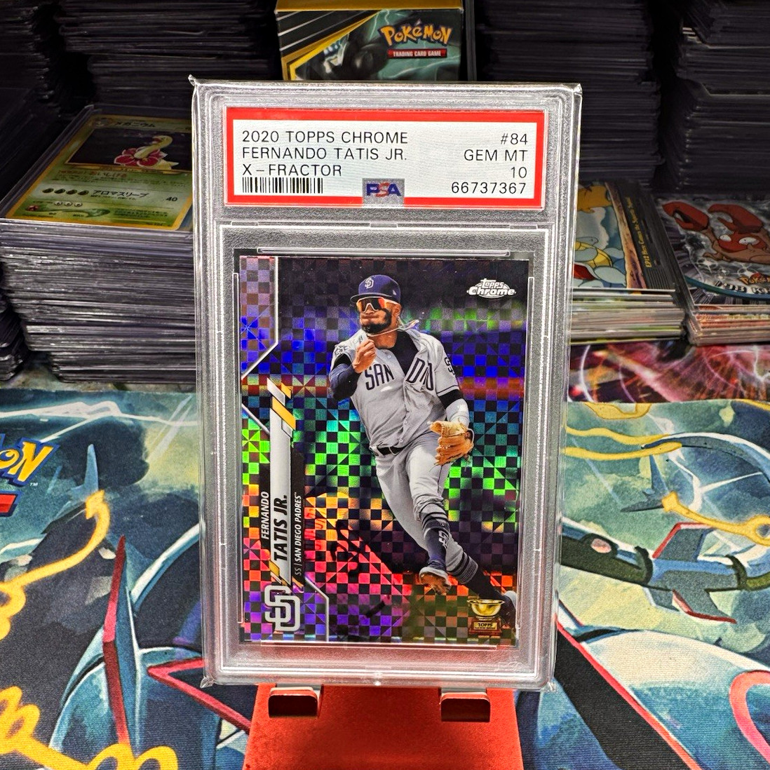 PSA 10 2020 Topps Chrome Fernando Tatis Jr Padres #84 X-Fractor 