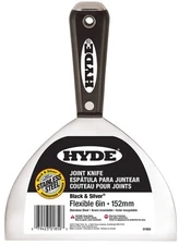 HYDE Flexible Black & Silver Stainless Hammer Head Drywall Joint Knife