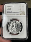 1944-S NGC MS64 Walking Liberty Half Dollar Flashy