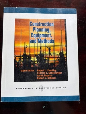 Construction Planning, Equipment and Methods 8th Edition  (2011, Paperback)