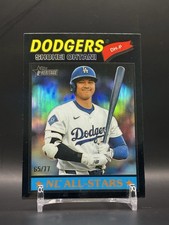 2026 Topps Heritage Baseball SHOHEI OHTANI #290 Black Chrome Refractor #’d 65/77