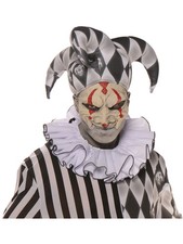 Adults Circus Harlequin Clown Collar Costume Accessory