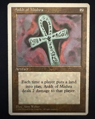Ankh of Mishra MTG 4th Edition Regular Magic the Gathering, LP