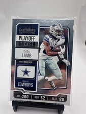 2023 Panini Contenders Football CeeDee Lamb Playoff Ticket /199 #27 JS